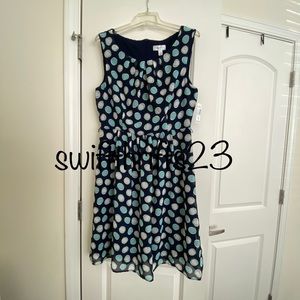 Women’s Navy Dress with Print